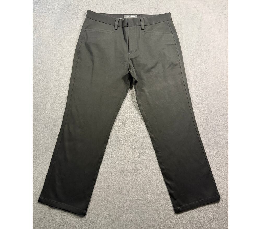 Kenneth Cole Reaction Men's Size 32x30 Black Flat Slim Straight Dress Pants